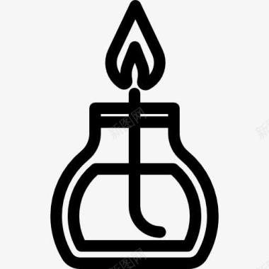 蜡烛燃烧器图标图标