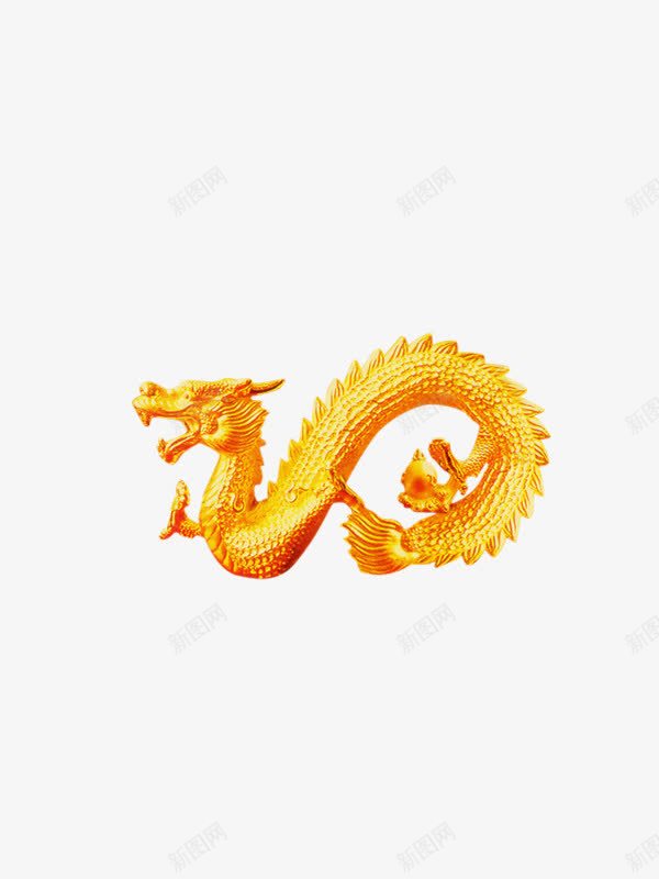 盘龙png免抠素材_88icon https://88icon.com 中国古龙 图腾 金色 黄金龙