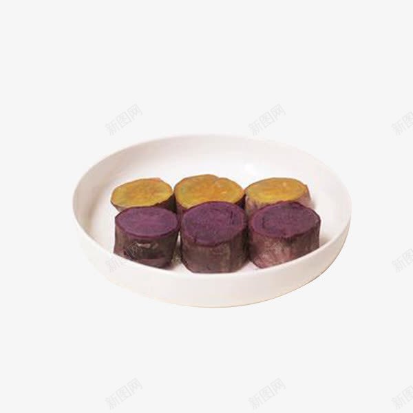 切段紫薯png免抠素材_88icon https://88icon.com 产品实物 白碗 红薯
