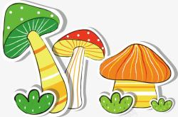 卡通小蘑菇素材