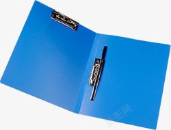 蓝色商务文件夹子素材
