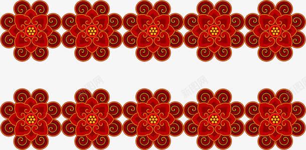 红色中国风古典花纹中秋png免抠素材_88icon https://88icon.com 中秋 古典 国风 红色 花纹