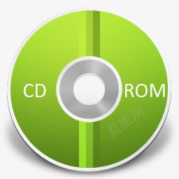 绿色CDROM光盘png免抠素材_88icon https://88icon.com cd rom 光盘 绿色