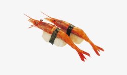 小红虾寿司素材