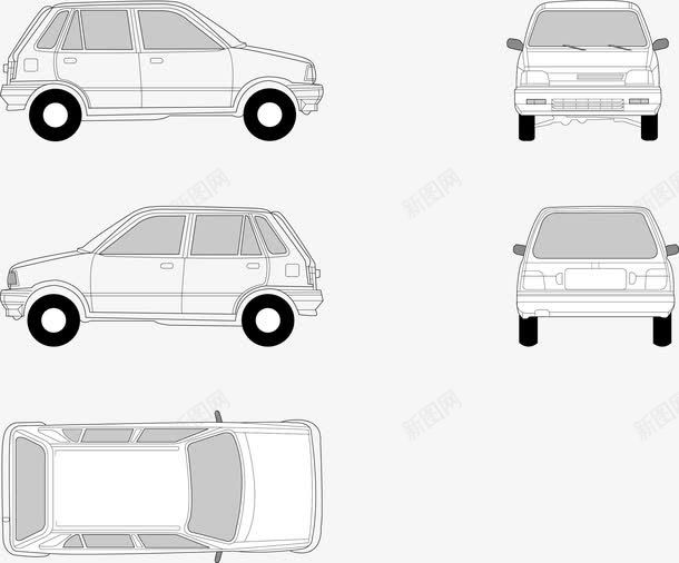 微型轿车png免抠素材_88icon https://88icon.com AI素材 交通工具 办公用品设计 微型轿车