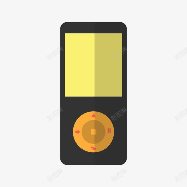 黑色MP3播放器png免抠素材_88icon https://88icon.com MP3 播放器 音乐设备