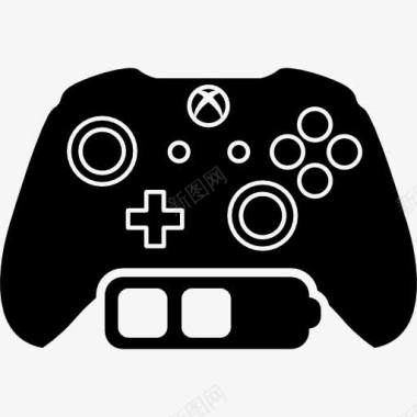 Xbox游戏控制中的电池状态图标图标