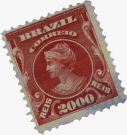 复古艺术美女人物邮票素材
