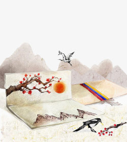 水墨画背景素材