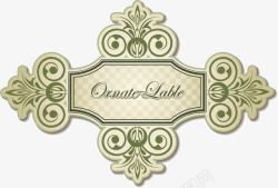 欧式复古标签素材