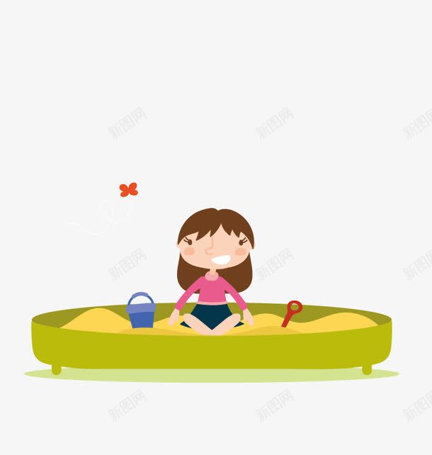 沙堆png免抠素材_88icon https://88icon.com png素材 免费 小女孩 高清