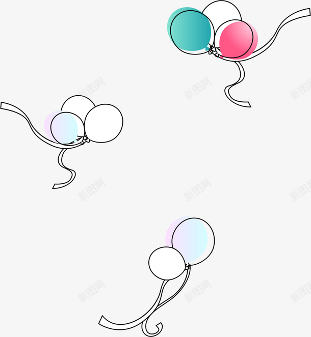 气球矢量图ai免抠素材_88icon https://88icon.com AI 卡通 喜庆 手绘 气球 线条 节日 矢量图