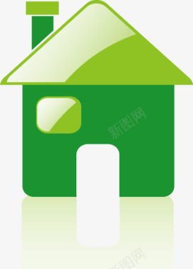 环保绿色小房子图标图标