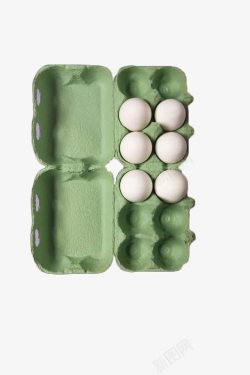绿色鸡蛋盒素材