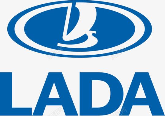 LADA蓝色商标图标图标