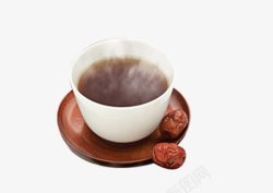 热腾桂圆红枣茶素材