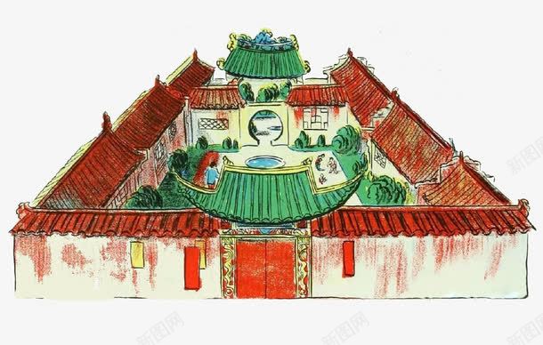 中国风建筑png免抠素材_88icon https://88icon.com 中国风建筑 城墙 屋顶 皇宫