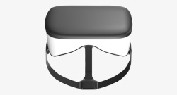 简约黑白色头戴VR头盔素材