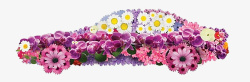 鲜花创意汽车装饰图案素材