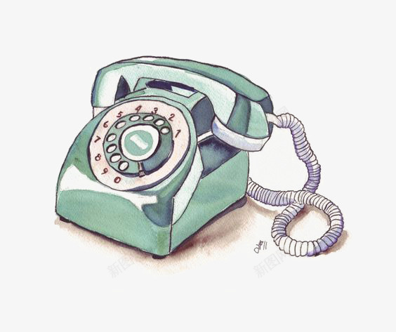 电话png免抠素材_88icon https://88icon.com 卡通 复古电话 手绘 手绘电话机 老式电话