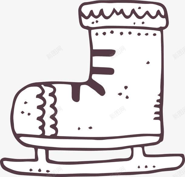 手绘卡通滑冰鞋png免抠素材_88icon https://88icon.com 手绘滑冰鞋 滑冰 滑冰鞋