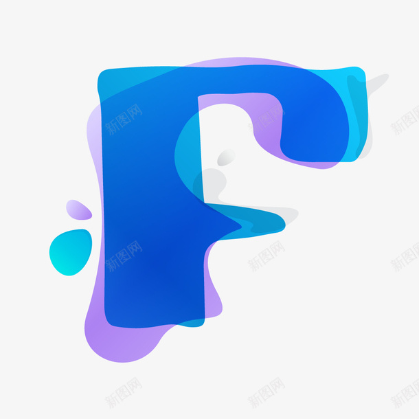 蓝色渐变叠印英文字母F矢量图ai免抠素材_88icon https://88icon.com 创意英文字母F 彩色叠加 彩色英文字母F 英文字母F 英文字母大写F 蓝色叠印 蓝色渐变 矢量图