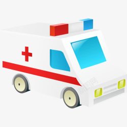 救护车白色图案素材