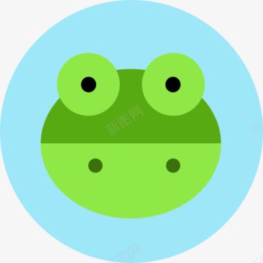 野生保护动物青蛙图标图标