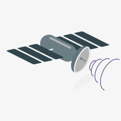 卡通卫星矢量图素材