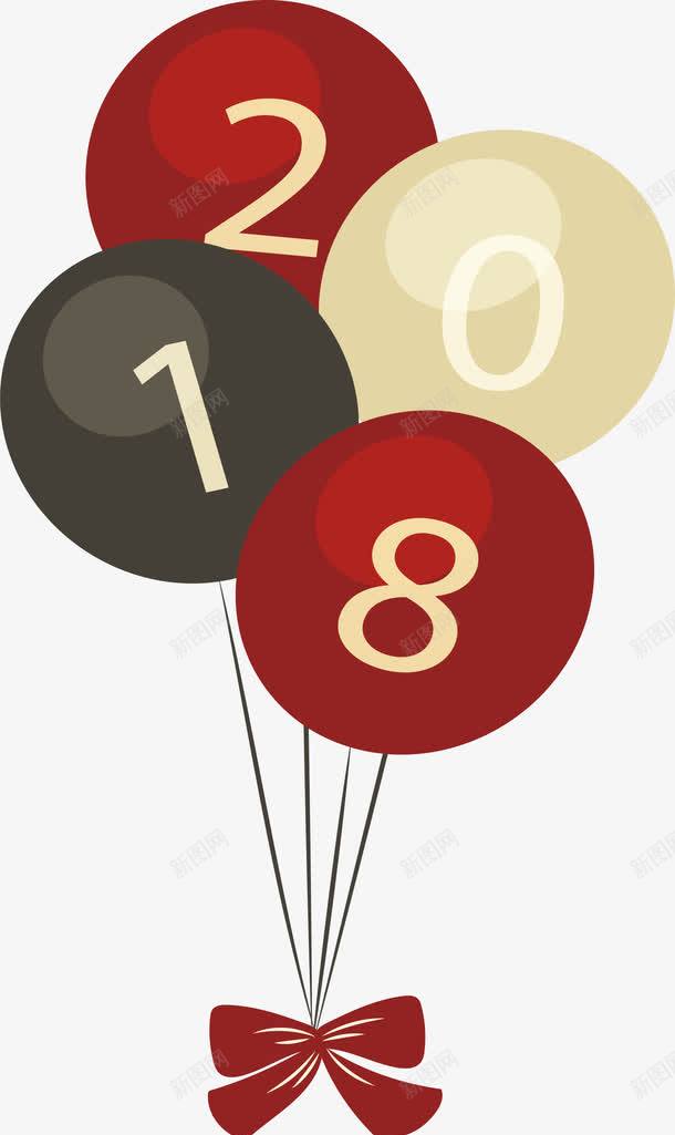 2018新年气球束png免抠素材_88icon https://88icon.com 2018 2018气球束 新年气球 气球 气球束 矢量png