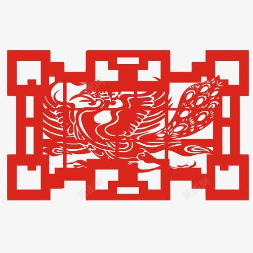 凤凰雕刻装饰图纹psd免抠素材_88icon https://88icon.com 中国图腾 凤凰 神兽 红色雕刻品 装饰素材