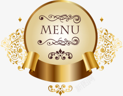 精美金色花纹边框矢量图素材