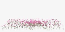 娓呮柊锲炬紫色清新花丛装饰图案高清图片