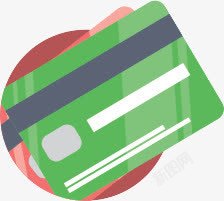 绿色信用卡素材