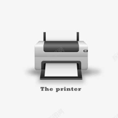 印刷背景打印机图标图标