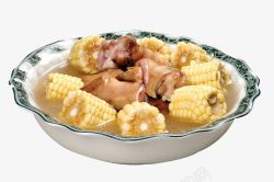 鲜玉米炖猪手素材