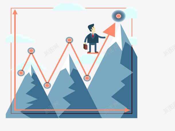 红色上升箭头矢量图eps免抠素材_88icon https://88icon.com 上升箭头 攀登 登山 矢量素材 红色箭头 矢量图