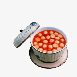 番茄鱼丸汤素材