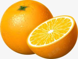 黄色橙子营养水果素材