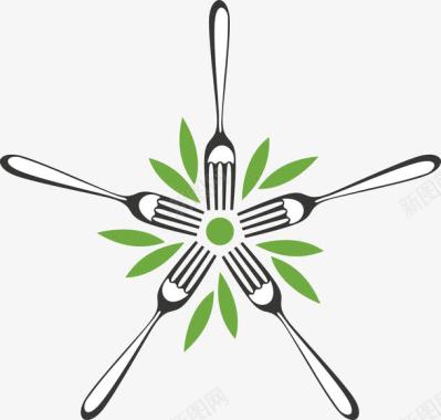餐饮logo叉子logo图标图标
