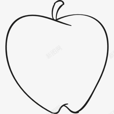 食品罐苹果皮图标图标