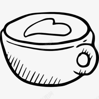 闪耀茶杯咖啡图标图标
