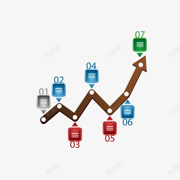 ppt数据上升图矢量图ai免抠素材_88icon https://88icon.com ppt数据图 信息图 数据图 矢量图