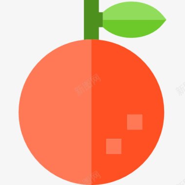 健康沙拉蔬菜橙色图标图标