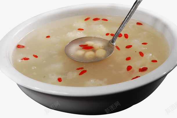 银耳枸杞羹png免抠素材_88icon https://88icon.com 产品实物 枸杞 滋补 美味 美食 羹汤 蔬菜 银耳
