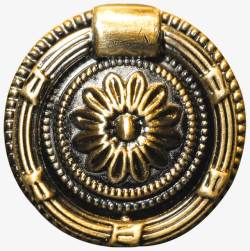 纽扣铜制花纹盾素材
