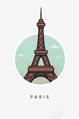铁塔巴黎图标图标