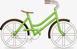 绿色单车素材