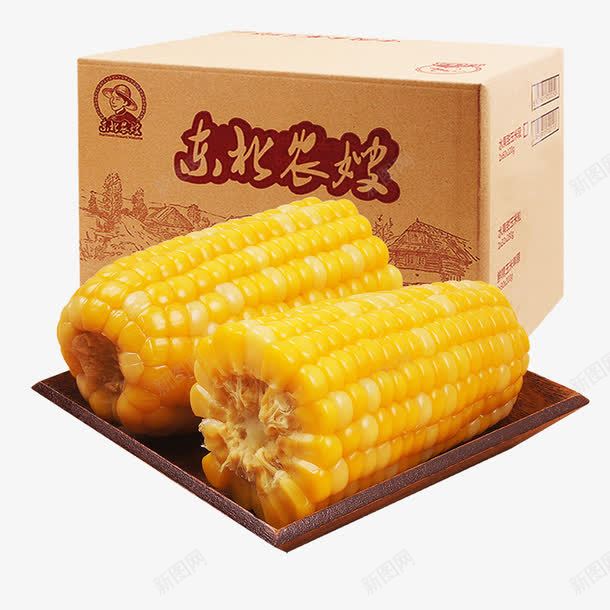 东北农嫂玉米png免抠素材_88icon https://88icon.com 产品实物 农产品 零食 黄色