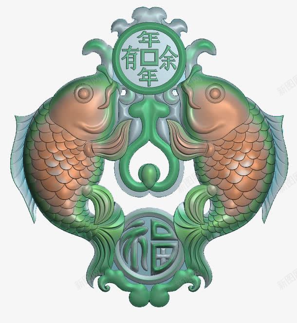 年年有余双鱼绿色玉佩png免抠素材_88icon https://88icon.com 双鱼 双鱼玉佩 年年有余 玉佩 鱼